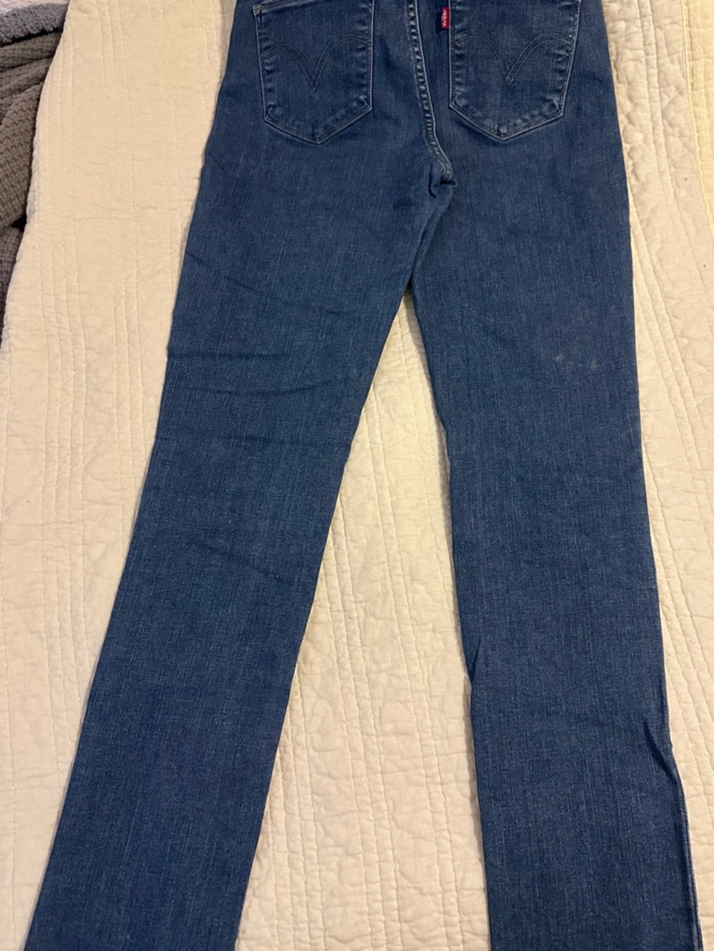Levi's Blue Classic Mid-Rise Skinny Jeans 6 long - Picture 8 of 8